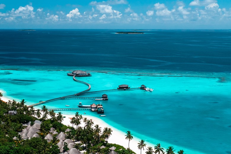 Aerial of Sun Siyam Iru Fushi